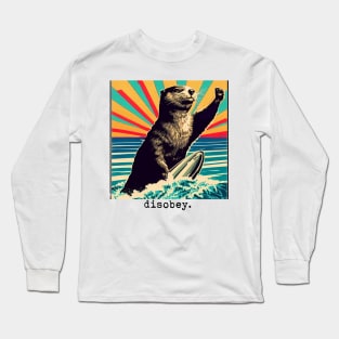 disobey - 841 otter Long Sleeve T-Shirt